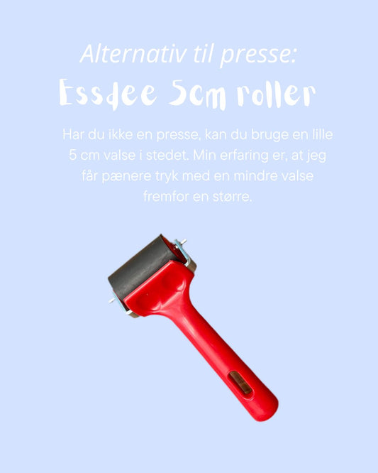 Linoleumsvalse til tryk - 5 cm (hård)