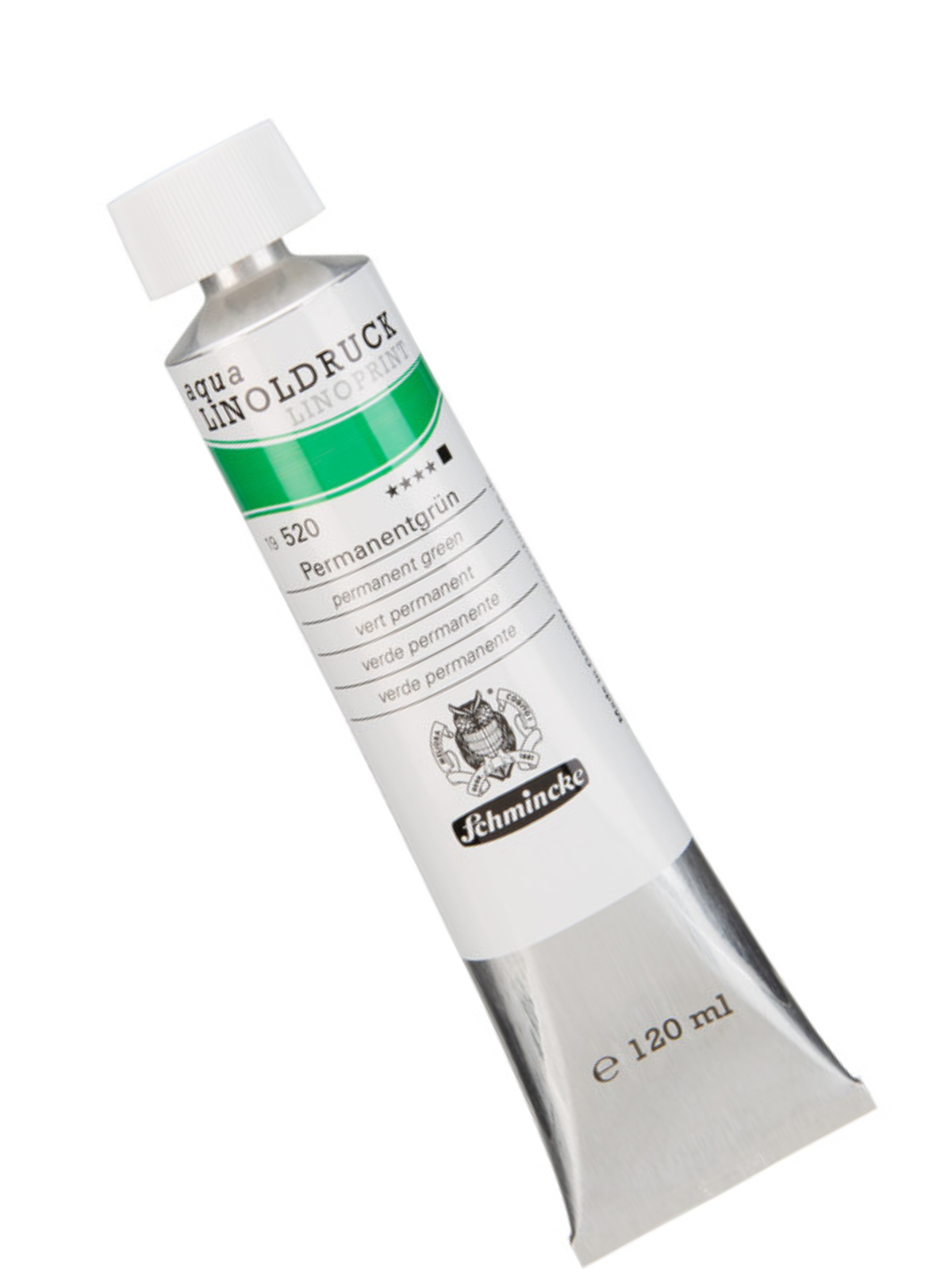 Schmincke Aqua Linoprint linoleumsfarve permanent grøn 120 ml – Lino.Memories