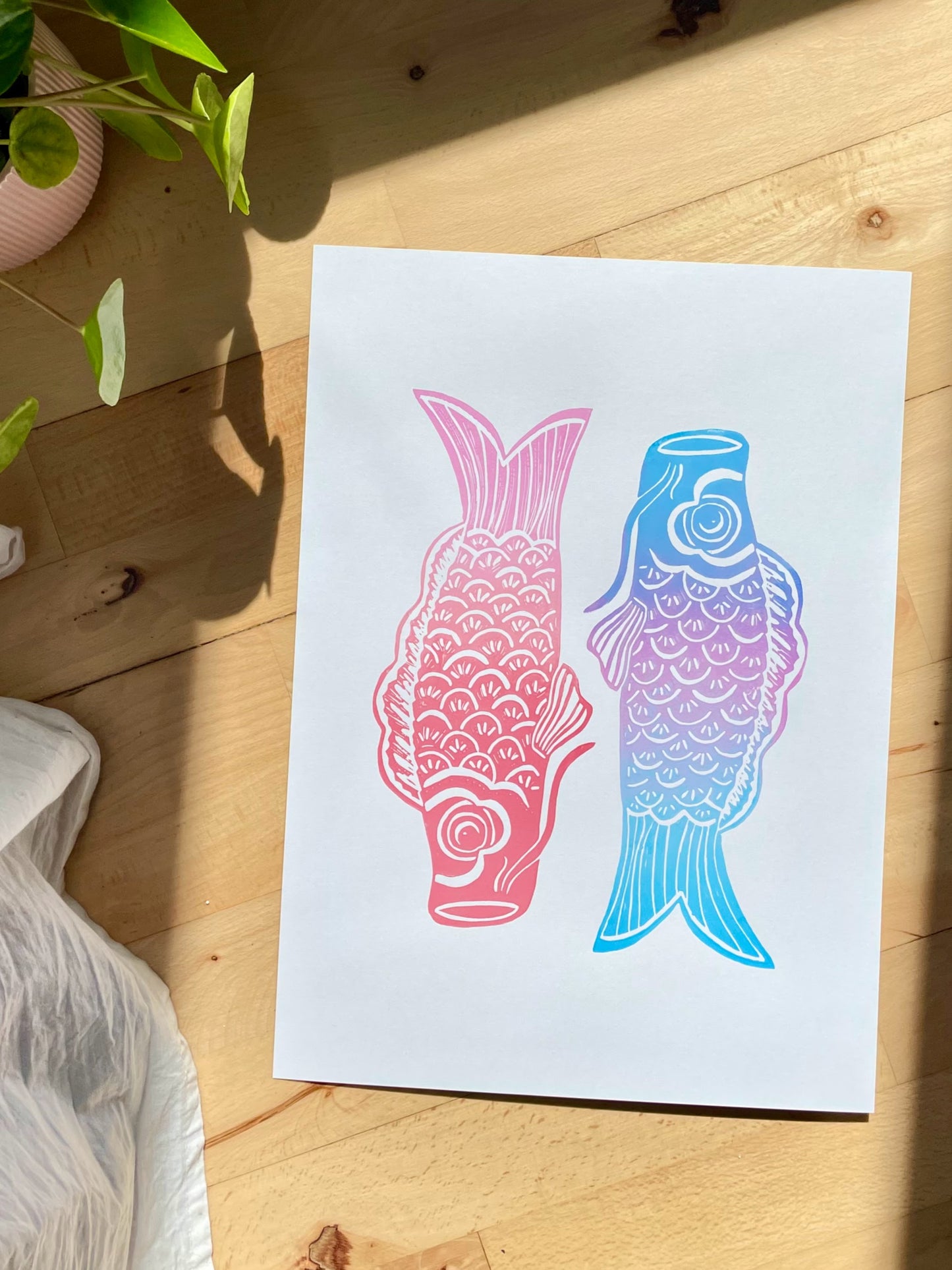 Koi fisk (vælg farve)
