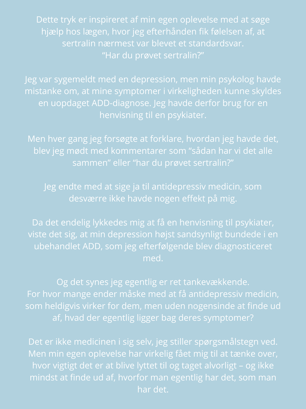 Sertralin - håndlavet linoleumstryk i A3