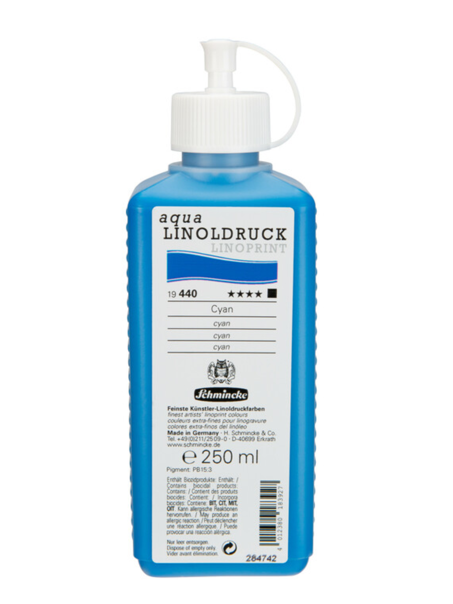 Schmincke Aqua Linoprint - cyan (250 ml)