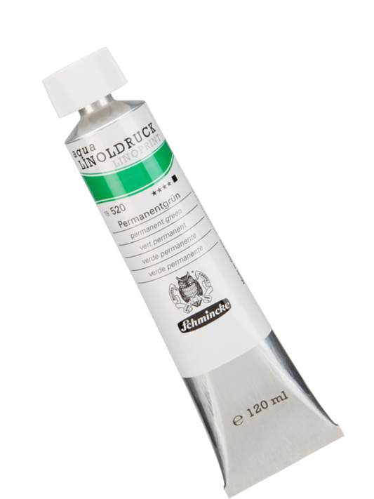 Schmincke Aqua Linoprint - permanent grøn (120 ml)
