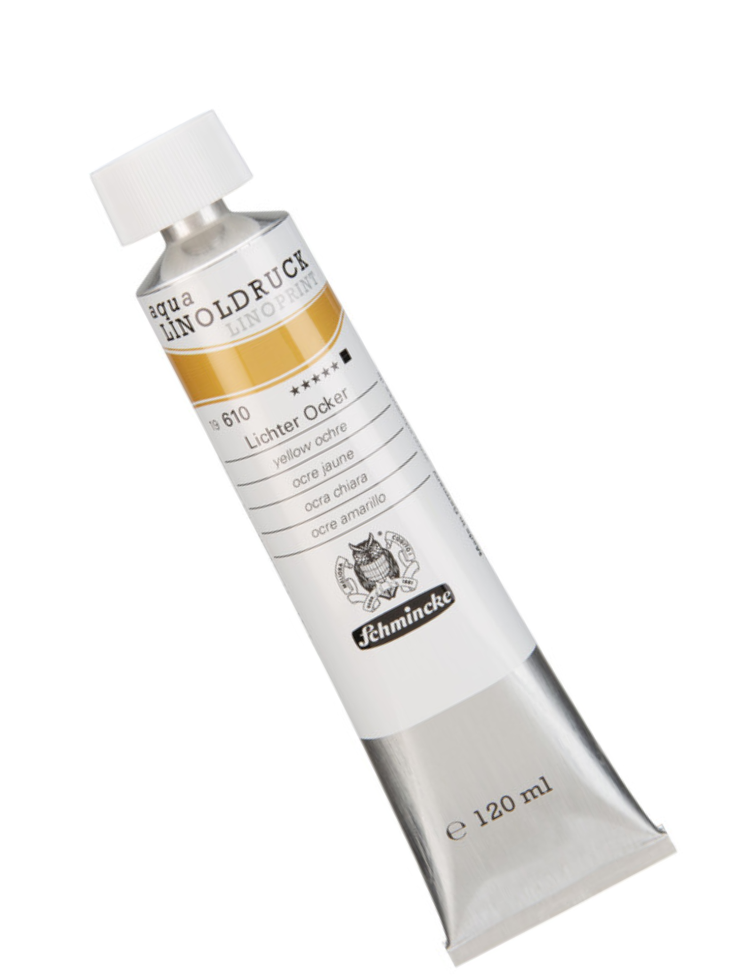 Schmincke Aqua Linoprint - gul okker (120 ml)