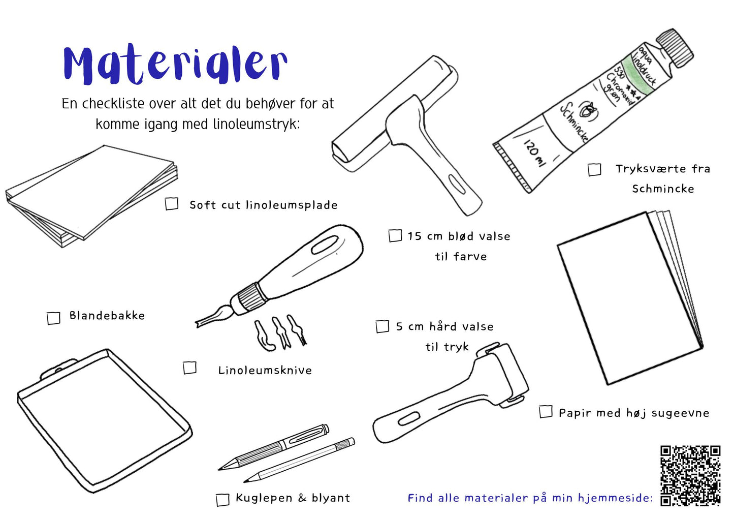 Din ultimative guide til linoleumstryk (e-bog) - INTROPRIS 99 kr