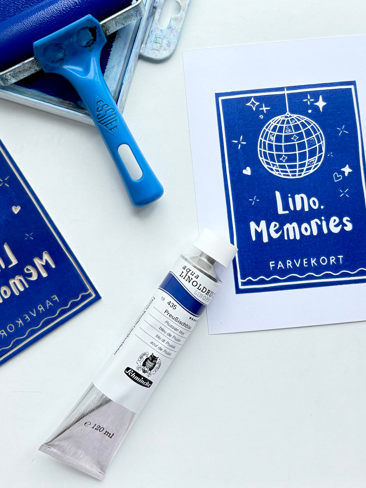 Schmincke Aqua Linoprint - preusserblå (120 ml)