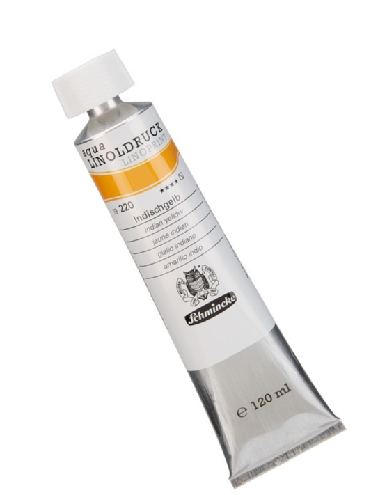 Schmincke Aqua Linoprint - indisk gul (120 ml)