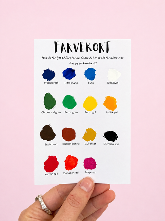 Farvekort - ægte farveprøver