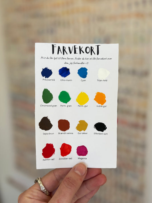 Farvekort - ægte farveprøver