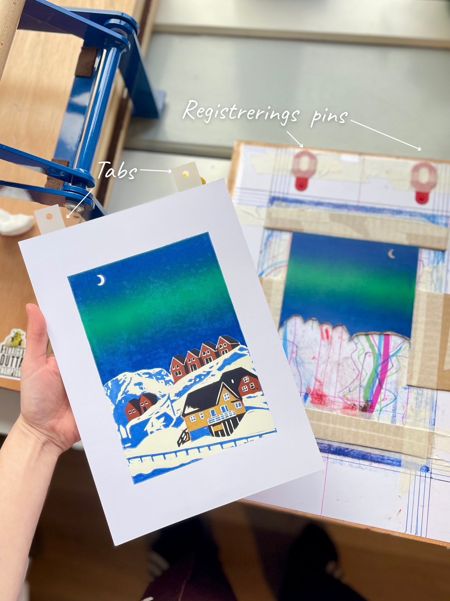 Ternes Burton registrereringspins & 20 tabs til reduktionstryk