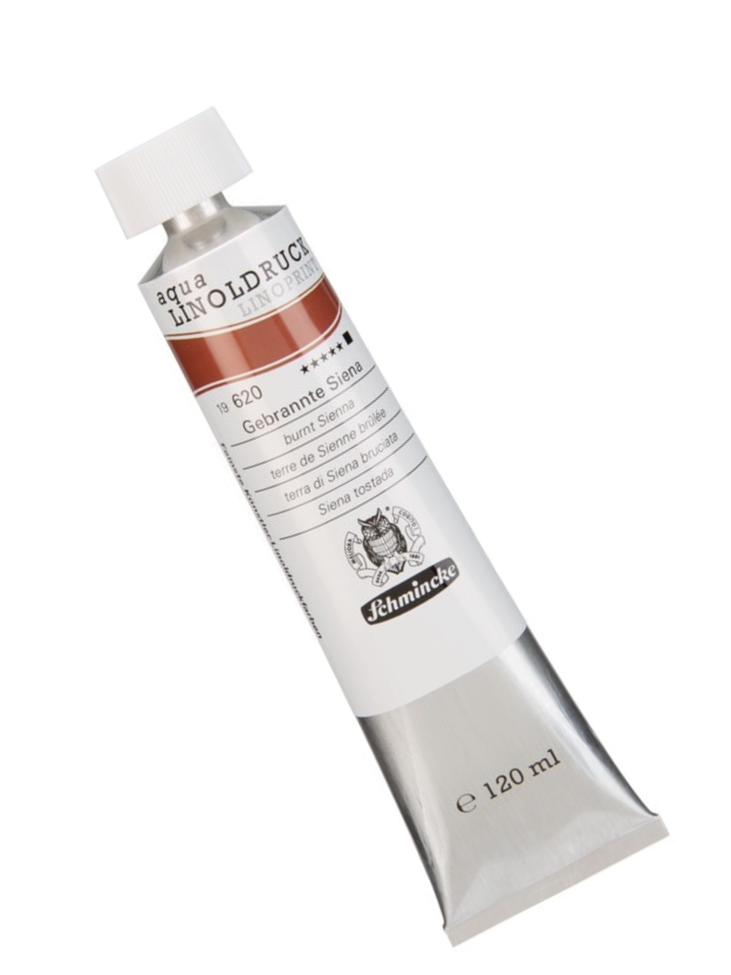 Schmincke Aqua Linoprint - brændt sienna (120 ml)