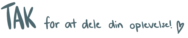 Håndskrevet tak for at dele din anmeldelse